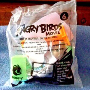 2/$30 McDONALD'S Angry Birds Pilot Pig Character Launcher  2016 Toy No 6 NIP